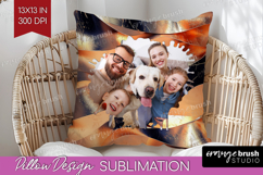 Rose Gold Photo Pillow PNG - Abstract Picture Frame Pillow Product Image 1