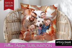 Rose Gold Photo Pillow PNG - Abstract Picture Frame Pillow Product Image 1