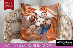 Rose Gold Photo Pillow PNG - Abstract Picture Frame Pillow Product Image 1