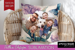 Floral Photo Pillow PNG - Sping Flowers Picture Frame Pillow Product Image 1