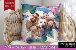 Floral Photo Pillow PNG - Sping Flowers Picture Frame Pillow Product Image 1