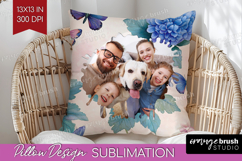 Floral Photo Pillow PNG - Sping Flowers Picture Frame Pillow Product Image 1