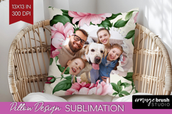 Spring Photo Pillow PNG - Flowers Picture Frame Pillow Cover Product Image 1