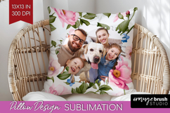 Spring Photo Pillow PNG - Flowers Picture Frame Pillow Cover Product Image 1