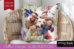 Spring Photo Pillow PNG - Flowers Picture Frame Pillow Cover Product Image 1