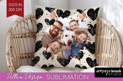 Valentines Day Photo Pillow PNG - Heart Picture Frame Pillow Product Image 1