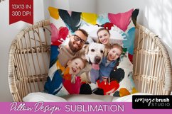 Valentines Day Photo Pillow PNG - Heart Picture Frame Pillow Product Image 1