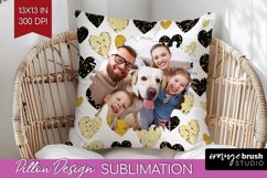 Valentines Day Photo Pillow PNG - Heart Picture Frame Pillow Product Image 1