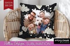 Valentines Day Photo Pillow PNG - Heart Picture Frame Pillow Product Image 1