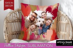 Valentines Day Photo Pillow PNG - Heart Picture Frame Pillow Product Image 1