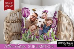 Wildflowers Photo Pillow PNG - Floral Picture Frame Pillow Product Image 1