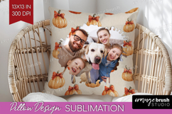 Pumpkun Photo Pillow PNG - Fall Picture Frame Pillow Cover Product Image 1