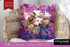 Gem Texture Photo Pillow PNG - Gemstone Picture Frame Pillow Product Image 1