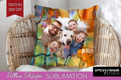 Gem Texture Photo Pillow PNG - Gemstone Picture Frame Pillow Product Image 1