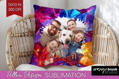 Gem Texture Photo Pillow PNG - Gemstone Picture Frame Pillow Product Image 1