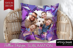 Gem Texture Photo Pillow PNG - Gemstone Picture Frame Pillow Product Image 1