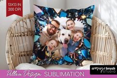 Gem Texture Photo Pillow PNG - Gemstone Picture Frame Pillow Product Image 1