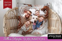Rose Photo Pillow PNG - Floral Picture Frame Pillow Cover Product Image 1
