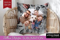Rose Photo Pillow PNG - Floral Picture Frame Pillow Cover Product Image 1