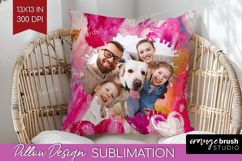 Heart Pattern Photo Pillow PNG - Valentines Day Picture Product Image 1