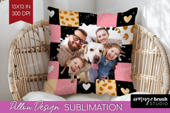 Heart Pattern Photo Pillow PNG - Valentines Day Picture Product Image 1
