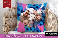 Leopard Print Photo Pillow PNG - Animal Pattern Picture Product Image 1
