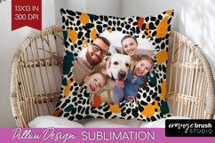 Leopard Print Photo Pillow PNG - Animal Pattern Picture Product Image 1
