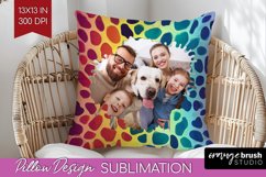 Leopard Print Photo Pillow PNG - Animal Pattern Picture Product Image 1