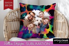 Leopard Print Photo Pillow PNG - Animal Pattern Picture Product Image 1