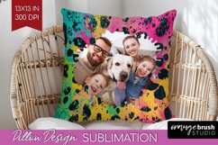 Leopard Print Photo Pillow PNG - Animal Pattern Picture Product Image 1