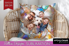 Pearl Photo Pillow PNG - Pearl Texture Picture Frame Pillow Product Image 1