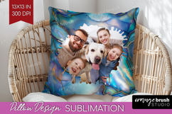 Pearl Photo Pillow PNG - Pearl Texture Picture Frame Pillow Product Image 1