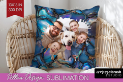 Pearl Photo Pillow PNG - Pearl Texture Picture Frame Pillow Product Image 1