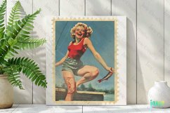 Pin-Up Girl Postage Stamps Sublimation Product Image 3