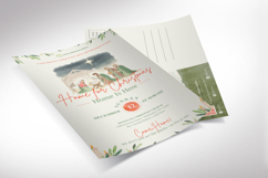 Retro Christmas Sunday Church Postcard Template, Canva EDDM Product Image 3