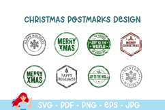 120 SUPER Christmas postmark bundle, mail delivery stamps Product Image 11