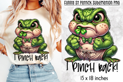 Funny St Patrick Frog Sublimation Bundle, Sarcastic Quotes Product Image 8
