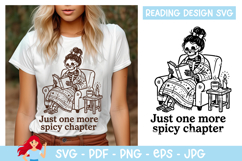 Just one more spicy chapter SVG, Reading SVG Product Image 1
