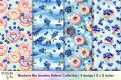 Blueberry Donut Pattern, Blueberry Tartlets Patterns Product Image 1