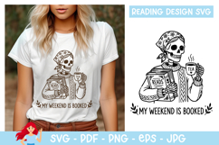 My weekend is booked SVG, Reading SVG Product Image 1