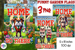 Sarcastic Garden Flag Bundle, Funny Garden Sign, Funny Quote Product Image 9