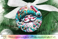 Santa Claus Ornament Bundle, Christmas Ornament Sublimation Product Image 11