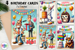 Funny Animal Birthday Cards | Cute Printable Greeting Cards Product Image 1
