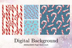 Christmas Cake Pattern Wrapping Digital Paper Background_6 Product Image 1