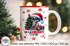 Funny Christmas Mug Designs Bundle, Funny Skeleton Santa PNG Product Image 8