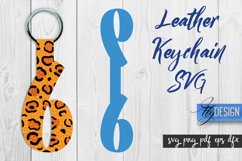 Leather Keychain SVG Design | Keychaine Design | SVG File Product Image 1