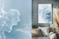 Azure Botanica: Fine Art Watercolor &amp; Cyanotype Backgrounds Product Image 6