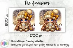Christmas Coffee Mug Wrap, Christmas Baby Gnome, Cute Doll Product Image 2
