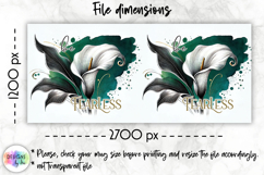 Inspirational Floral Mug Wraps, Artistic 15oz Mug Design Product Image 2