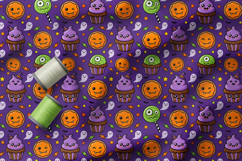 Cute Halloween Monsters Pattern, Spooky Treats Collection Product Image 2